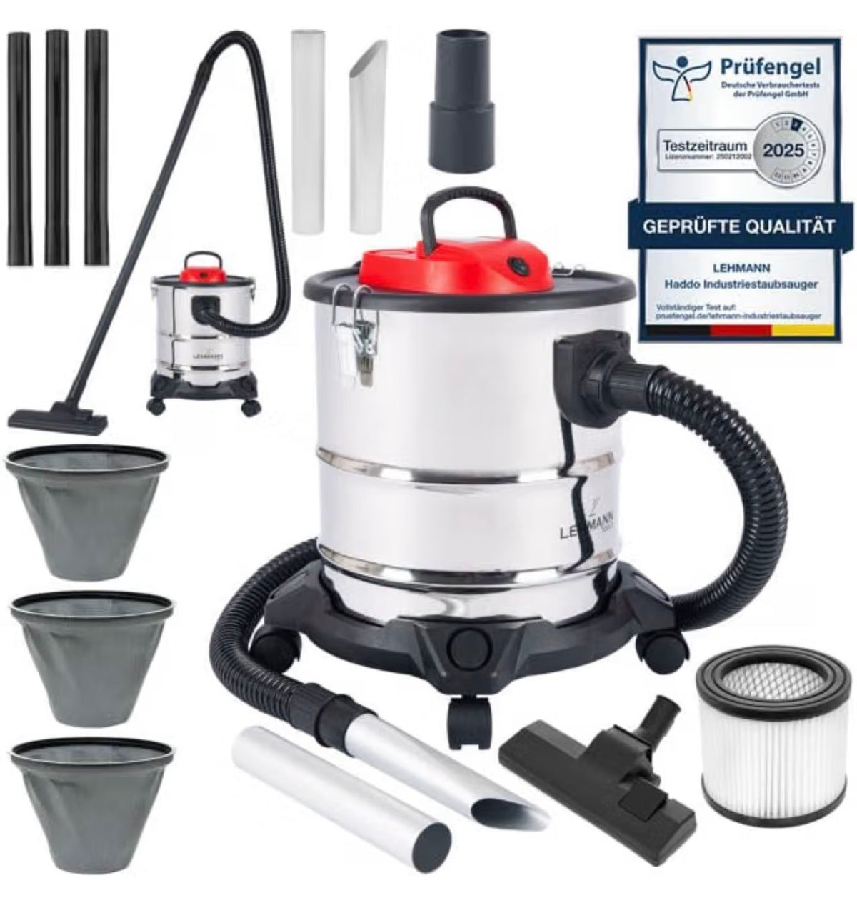 Aspiratutto e aspiracenere Lehmann Haddo 20 L