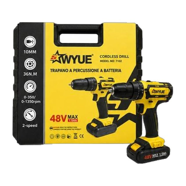 Trapano a percussione a batteria Wyue 7102