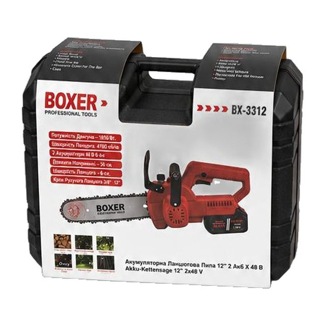 Motosega a batteria Boxer BX-3312 con valigetta